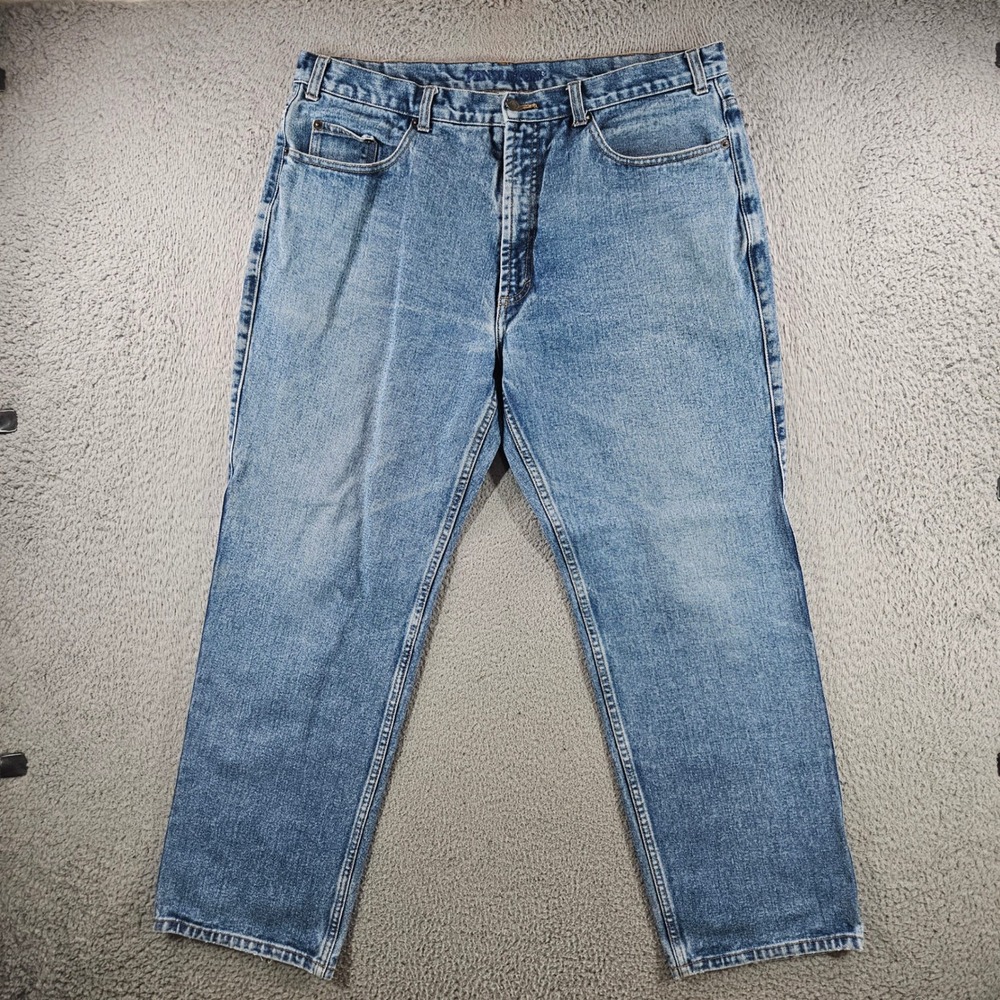 Pendleton Mens Blue Denim Jeans 38x30 Medium Wash Straight Leg 100% Cotton